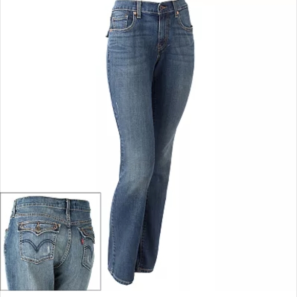 Levi’s 515 Boot Cut Embellished Pocket  Regular women's jeans size 6 - Picture 1 of 9